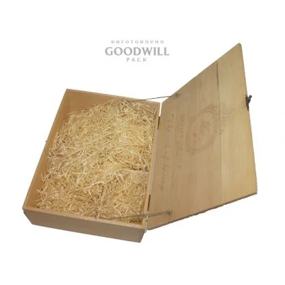 Ложемент в деревянную коробку декоративная солома стружка