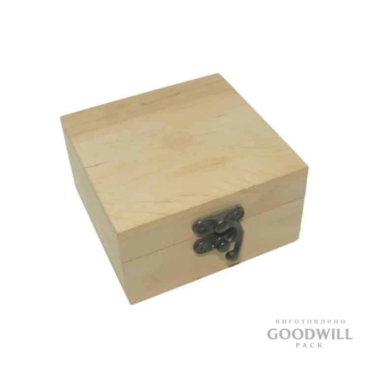 Деревянная коробка шкатулка подарочная 10*10 - Goodwillpack