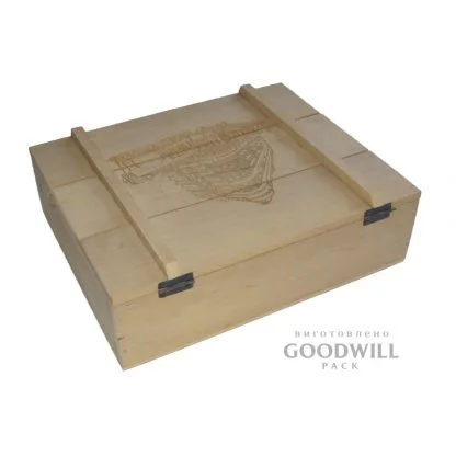 Деревянная коробка с логотипом на заказ