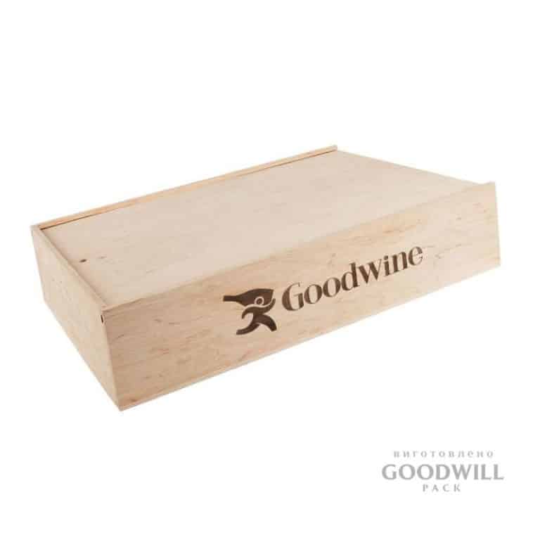 Коробка из дерева подарочная изготовлена на заказ - Goodwillpack