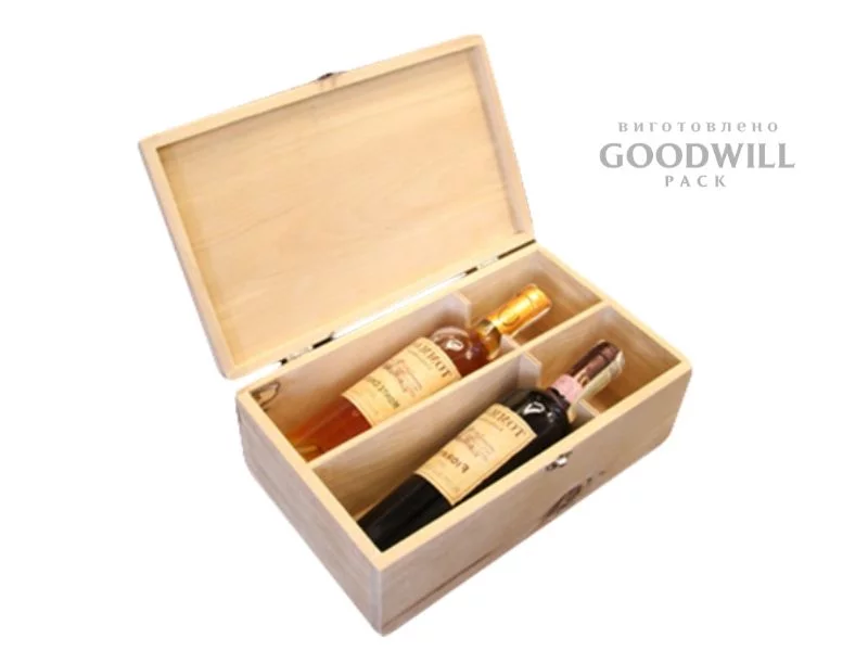 Коробки для бутылок вина с логотипом | Подарочная упаковка для шампанского оптом — Проект 