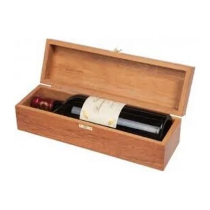 Коробка для вина з гравіюванням дерев'яна