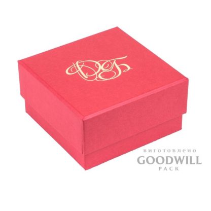 Брендированная коробка с тиснением логотипа для бижутерии
