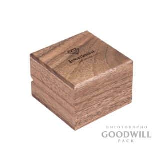 Коробка брендована дерев'яна для ювелірних прикрас фото