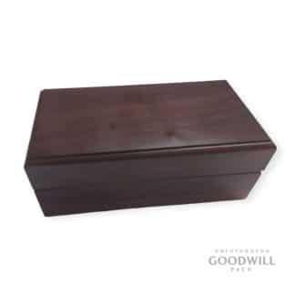 Коробка дерев'яна подарункова для ювелірних прикрас фото