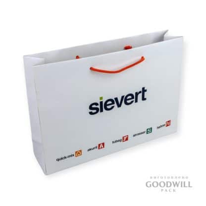 Пакет з логотипом для корпоративних подарунків фотографія