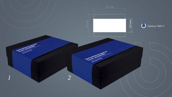 Коробка фирменная изготовлена ​​по индивидуальному заказу фотография