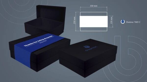 Фирменные коробки оригинальные с печатью логотипа фотография
