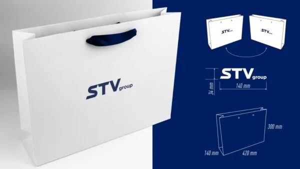 Приклад паперового пакету з друком