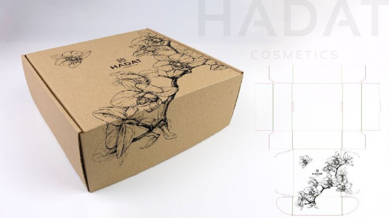 Коробка з логотипом фірмова з мікрогофрокартону для косметики фотографія